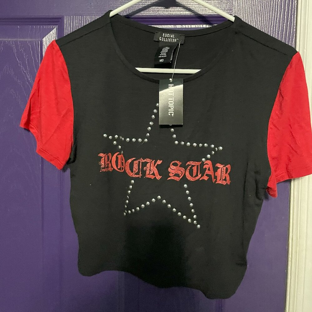 Hot Topic Star Crop Top